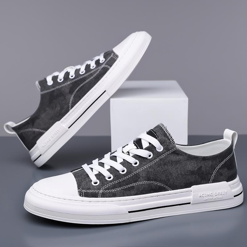 Fashion Street Style Casual Sneakers for Men Stylish Designer Canvas Shoes Outdoor All-match Male Leisure Walk Walking Footwear Trainers