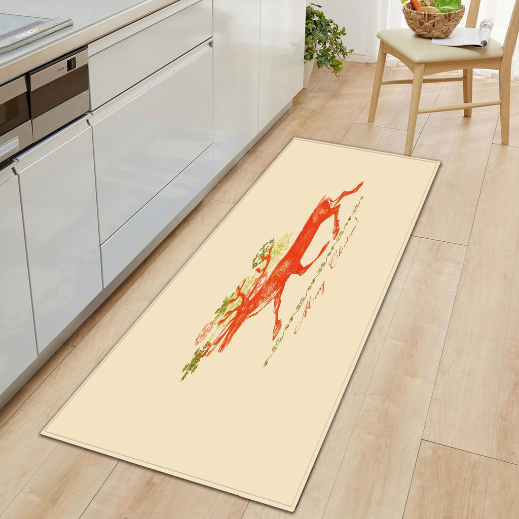 Weihnachts-Küchen-Sandteppich Fußmatte Langer Bodenteppich