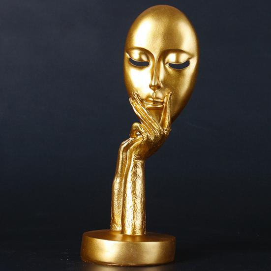 Doskonała rzeźba myśliciela, realistyczna, teksturowana kolekcja