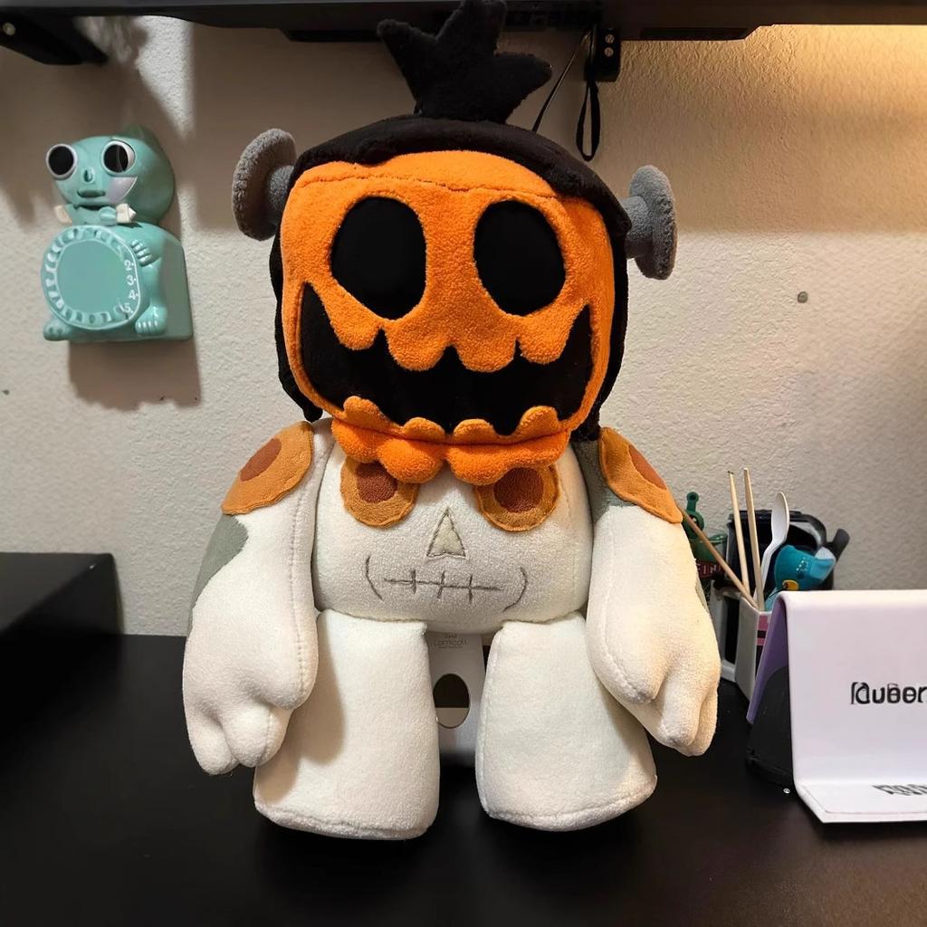 Neues Lustiges Spielzeug Dreieck Rune Kürbiskopf Mode Weiche Plüschpuppe