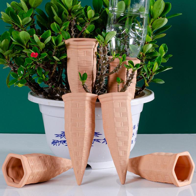 

Clay Watering Spikes 6X Slow Release Clay Waterers Stakes Auto-Water Irrigation System Plant Waterer Devices For Family Friends China Mainland