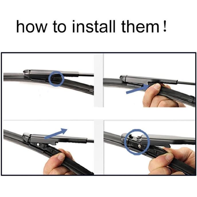 Window Windshield Wiper Blades For 2014-2015 Mercedes-Benz CLA 200 250 45AMG ( Color : Double Layer )