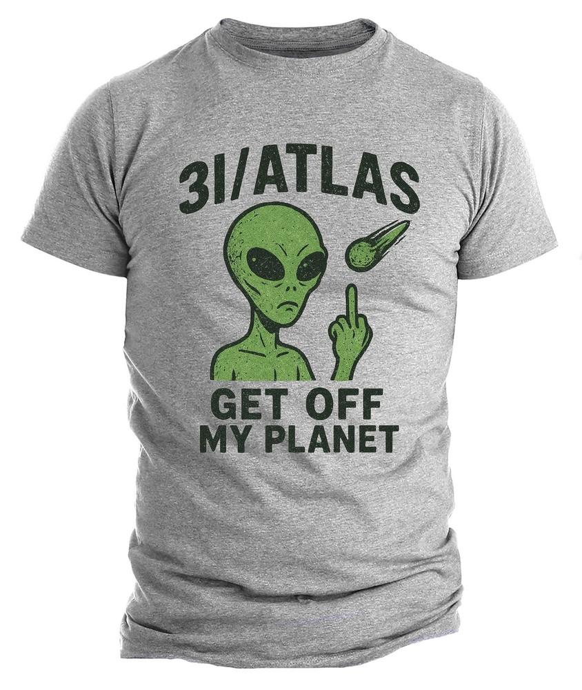 

3I/ATLAS Alien T-Shirt • Funny Interstellar Visitor Tee • Distressed Vintage XL
