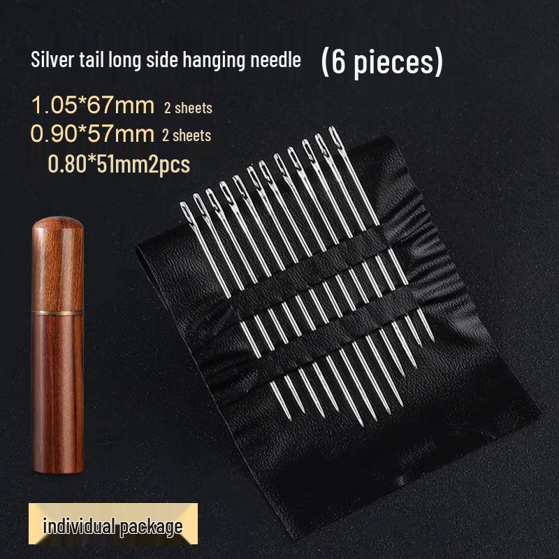 Easy-Thread Sewing Needles for Seniors & Visually Impaired - Ideal for Quilts, Comes with Needle and Thread Box