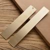 15cm/18cm Brass Ruler Bookmark - Portable Retro Office & Student Stationery