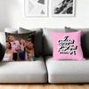 Cushion Cover Silky Short Plush Home Sofa Cushion Cover - Invisible Zipper Home Decoration S-Sex And The City TV
