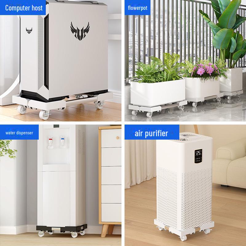 Universal Portable Computer Host Stand with Wheels, Moisture-Proof Elevated Design for Home or Office