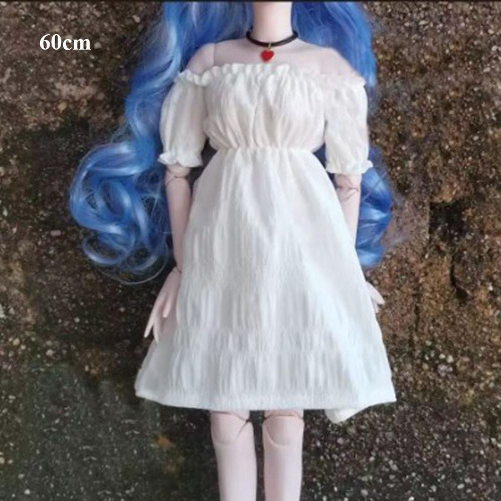 

Аксессуары для кукол своими руками Платья Одежда для кукол BJD 1/3 1/4 1/6 30/45/60 см Игрушки для девочек White 60cm