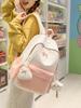 Schoolbag New Female Cute Schoolbag Versatile Small Fresh Star Bow Junior High School College Student Backpack Class Backpack