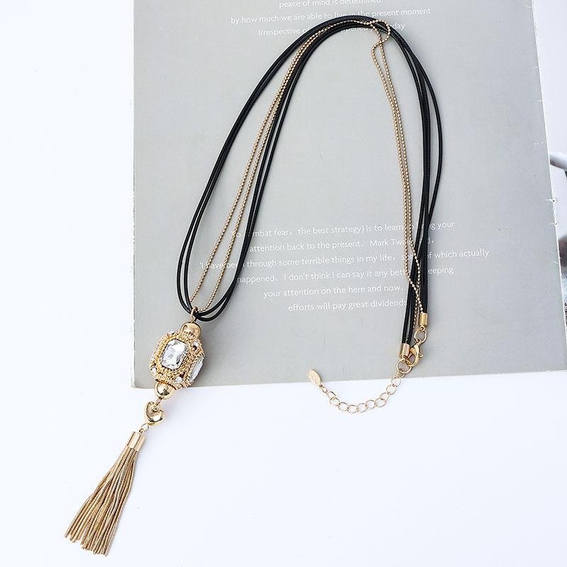 

Взрывной женский сплав кисточка эксклюзив для внешней торговли ретро простая цепочка для свитера длинная