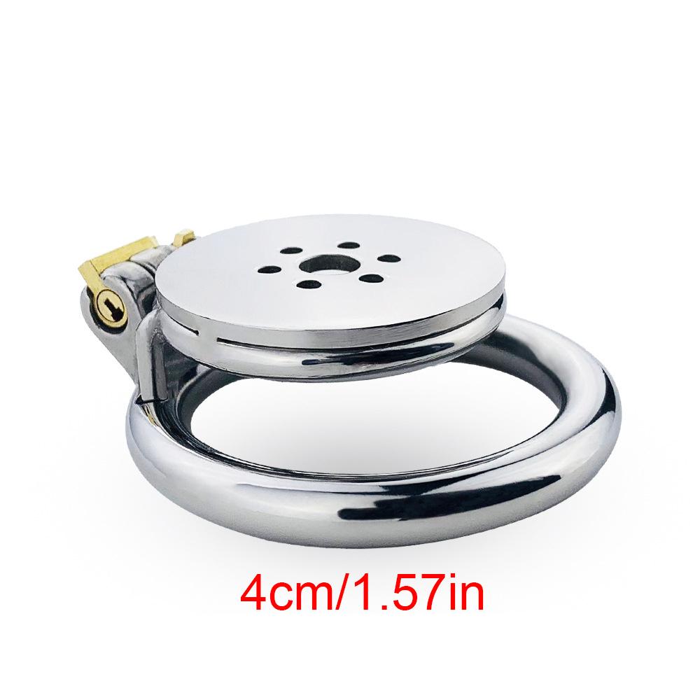 Disc Flat CB Lock Metal Chaste Device Adult Sex Toys Penis Cage Cock Ring Slave Urethral Chastity BDSM