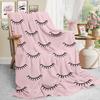 Lashes Mascara Blanket Super Soft Flannel Blanket Comfy Cozy Throw Blanket Couch Lightweight Blankets for Living Room Bedroom