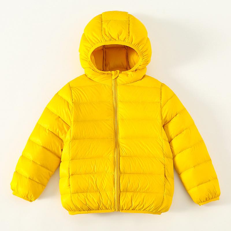 3 -13Y Children White Duck Down Boys Jacket Thickened  Kids Coat for Girl Winter Casual Candy Color Warm Hooded Clothes