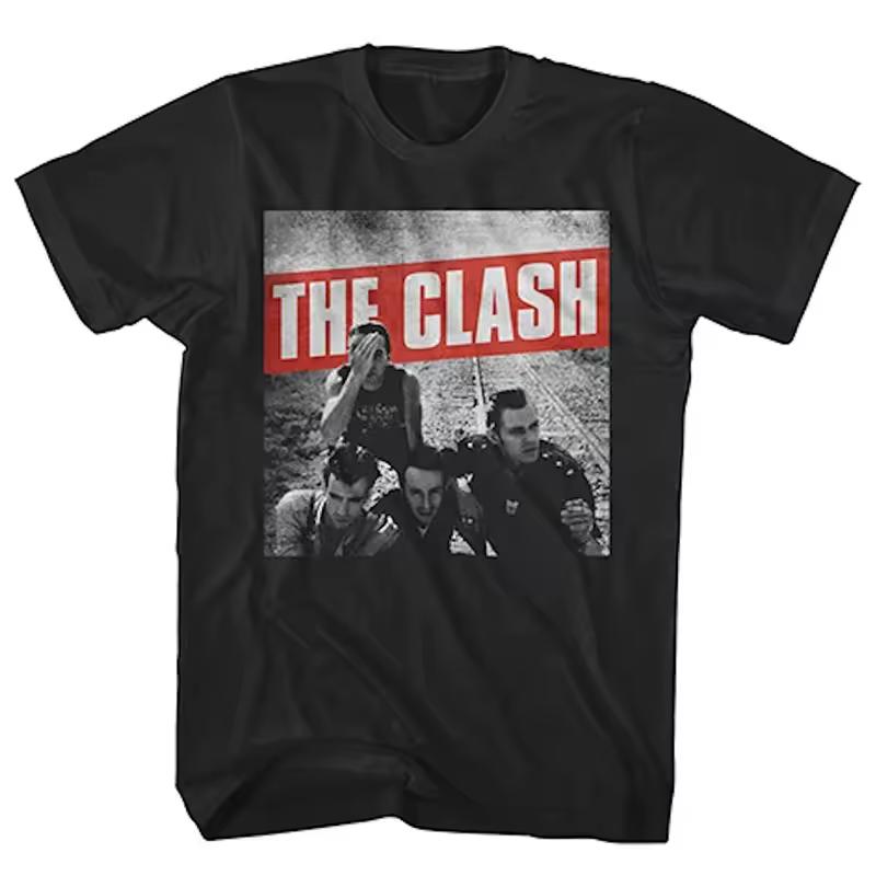 2026 The Clash Band London Calling Classic Poster Print T-shirt Men's Clothing Women Summer New Tee Harajuku Streeetwear Y2K Top