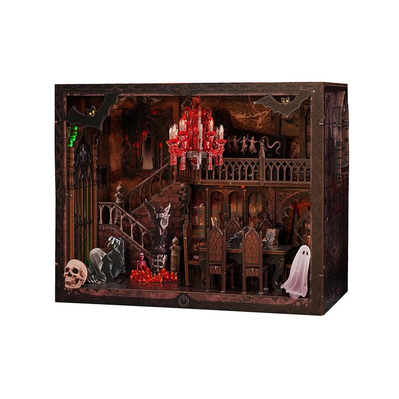 NOUVEAU Vieille taverne Poupée en bois Maison de poupée Miniature Modèle 3D à assembler avec kit de meubles Jouet DIY Cadeau pour Enfants & Adultes Casa