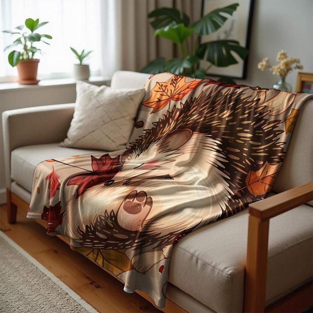 Autumn Ghost Pumpkin Cartoon Anime Print Flannel Blanket Soft Warm Throw for Kids Bedroom Sofa Christmas Office Car