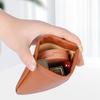 Snap Closure Pouch Faux Leather Mini Cosmetic Bag Waterproof Self-Closing Organizer Pouch for Coin