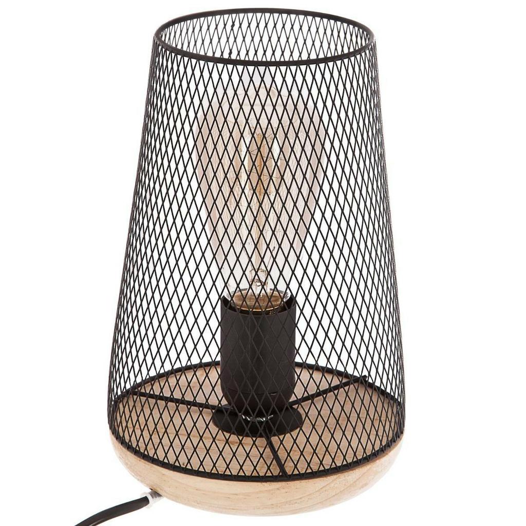 Zely Mesh Lamp Metal | Wooden