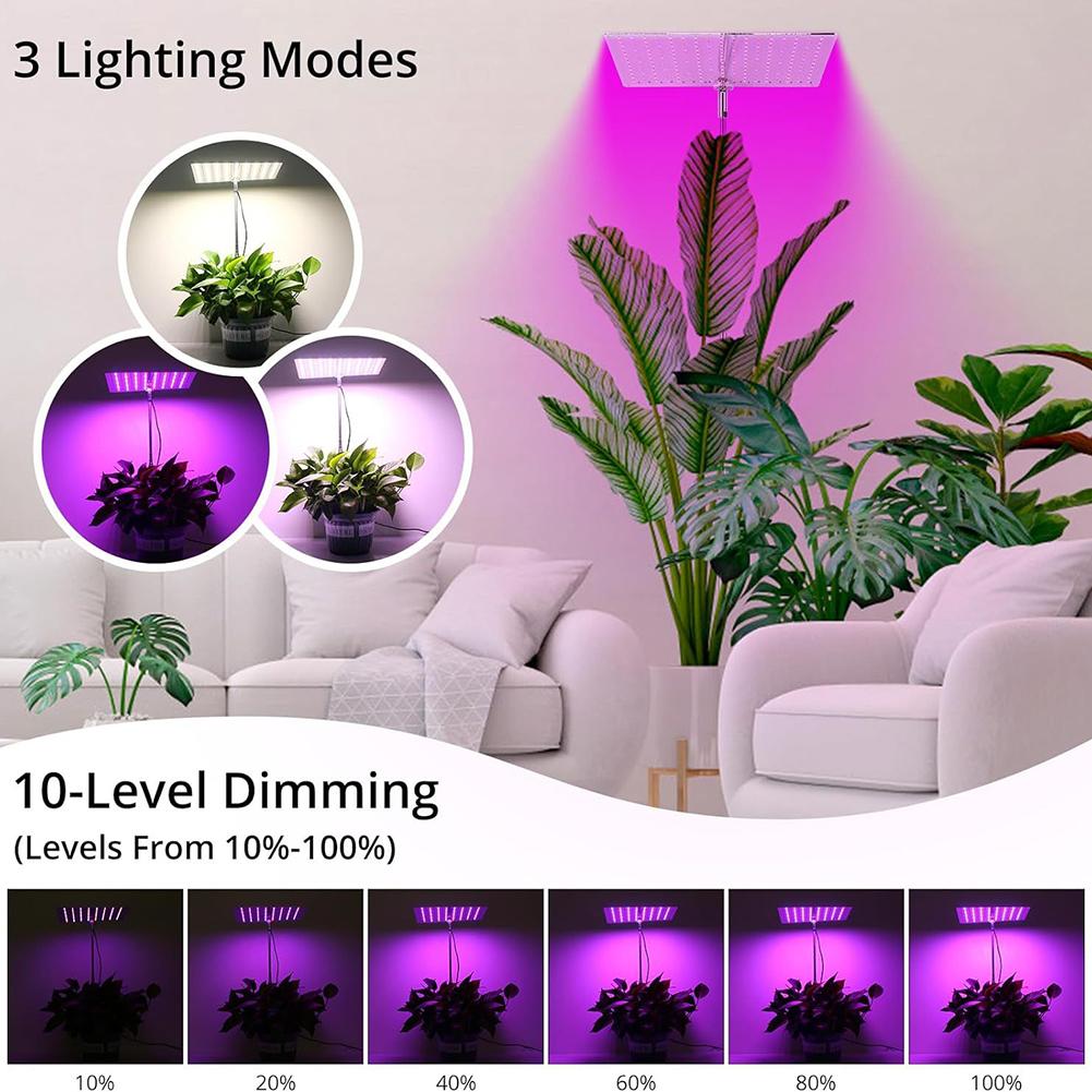LED Full Spectrum Lifting Light USB Charging Indoor Grow Light Dimmable for Seedling Green Plant Aquarium Succulent