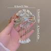 1 piece of elegant valley lily new Chinese style hair clip with formal tassel charming high-end knot clip
