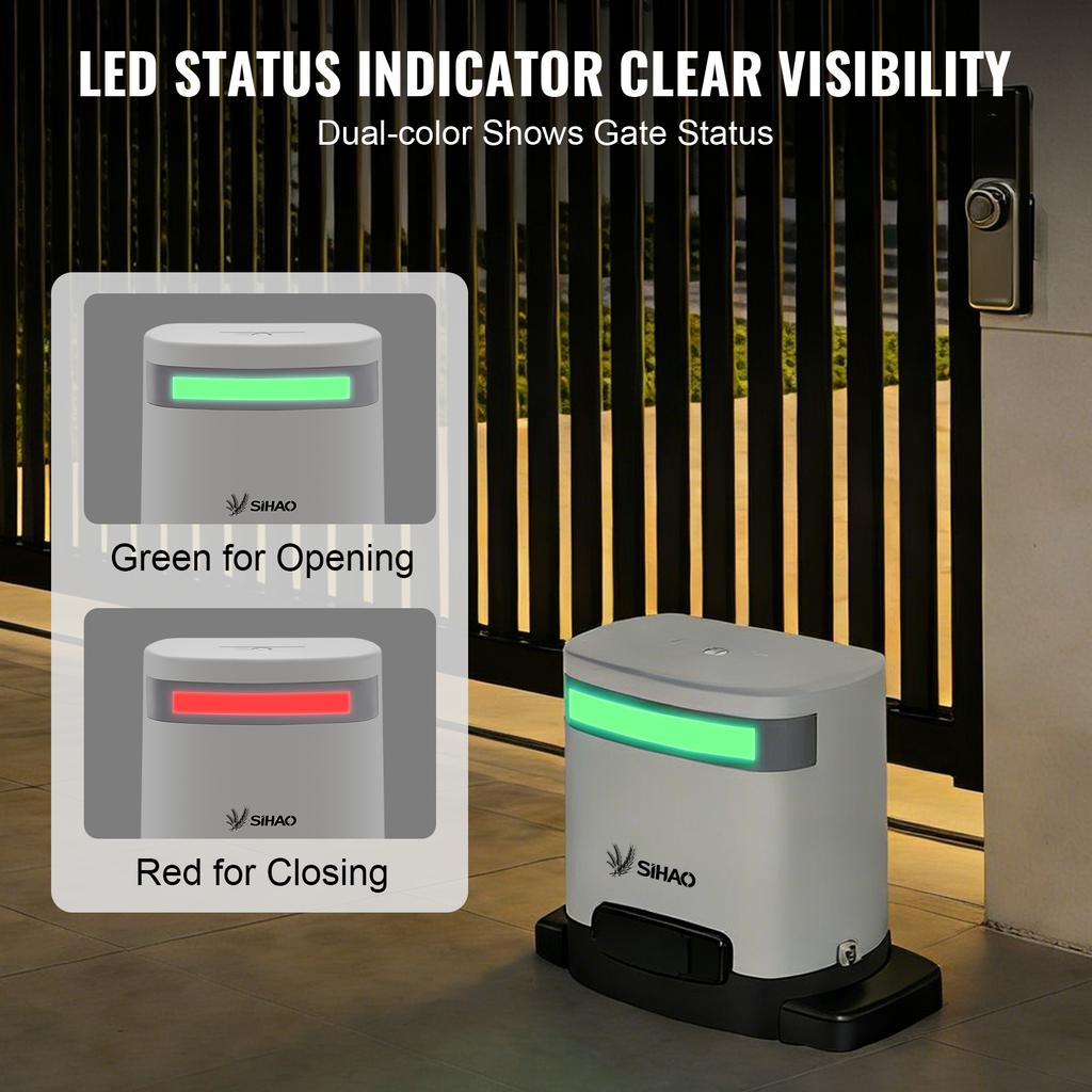 Automatic Sliding Gate Opener 800KG 280W APP Control With 2 Remote Controls 4m Racks For Hotel Factory School
