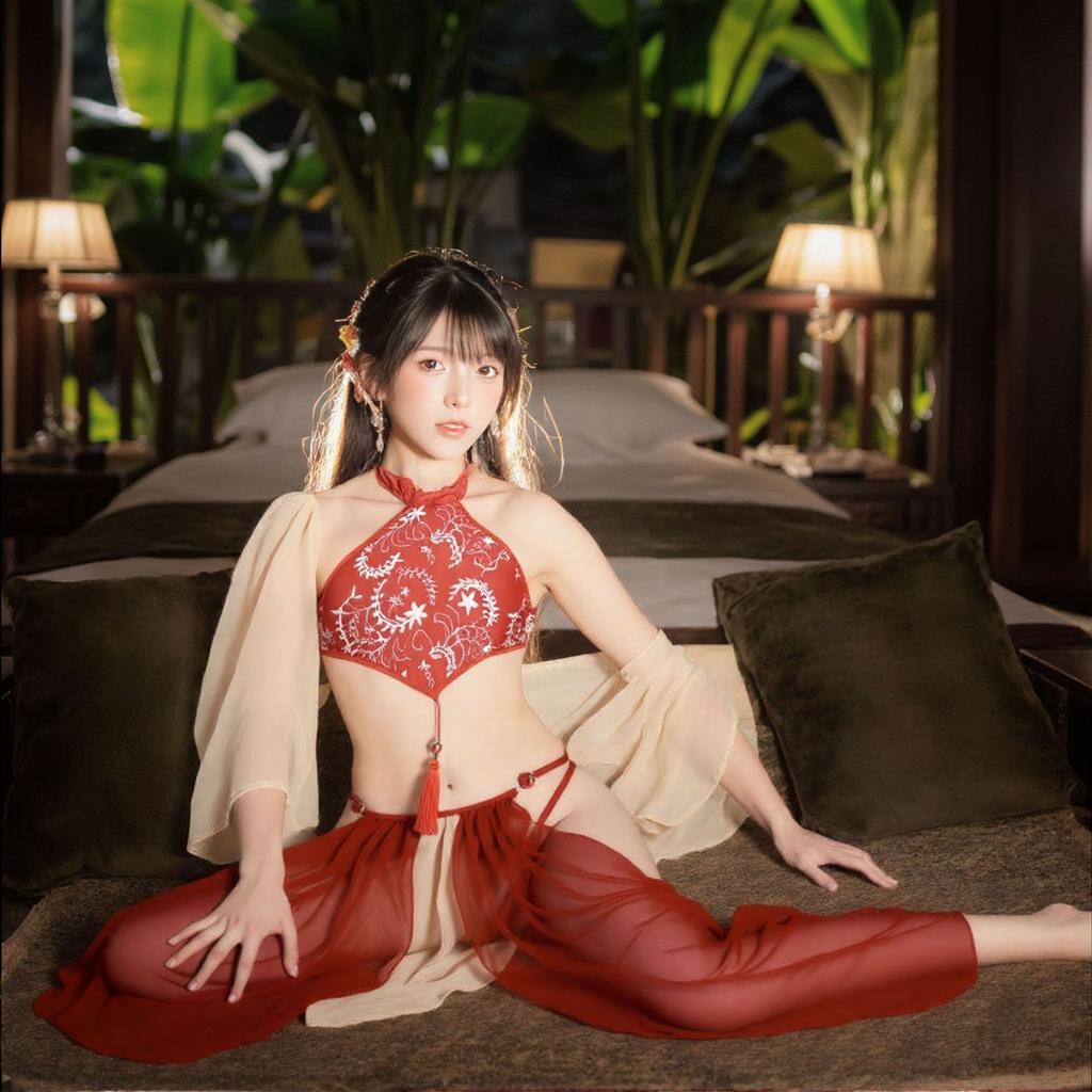 Ancient Fairy Hanfu Sexy Pure Desire Passion Pajamas Sex Products Belly Pocket Women's Sex Underwear