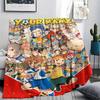 1PC Custom Name Inazuma Eleven Patterned Flannel Blanket Suitable For All Seasons for Home Decor Warmth and Comfort Gifts Holiday Present