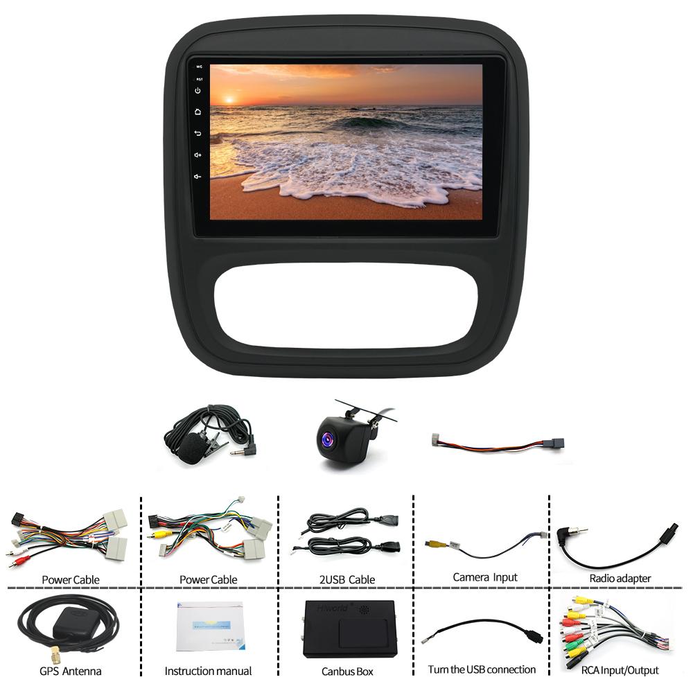 Autorádio Android 13 kompatibilní pro 14-19 Opel Trafic GPS Navi WiFi s kamerou