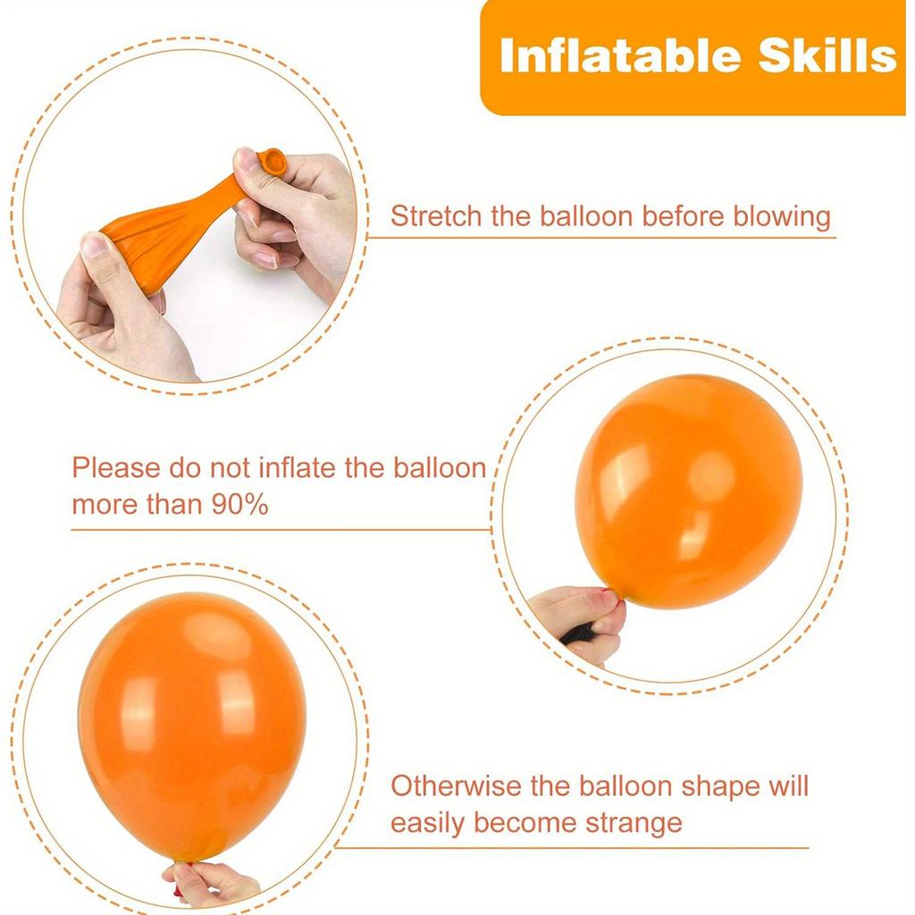 1set Terrifying Halloween Theme Balloon Garland Arch Kit Exploding Stars Black Orange Ghost Balloon Halloween Party Supplies