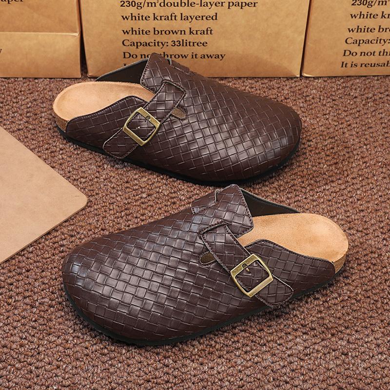 Unisex Style BK007 Clog Mule Sandals Closed Toe Slip On Garden Beach Shoes Anti Slip Lightweight Casual Summer Footwear summer