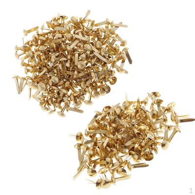 400 fermagli metallici rotondi da 0,5/6 mm per scrapbooking e fermacarte