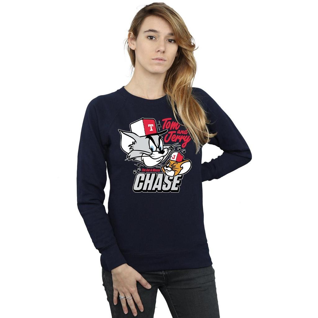 Tom And Jerry Womens/Ladies Cat & Mouse Chase Sweatshirt