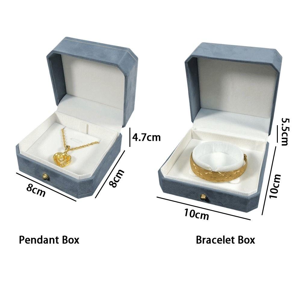 Elegant Necklace Bracelet Storage Case Octagonal Decorative Box Durable Jewelry Packaging Box