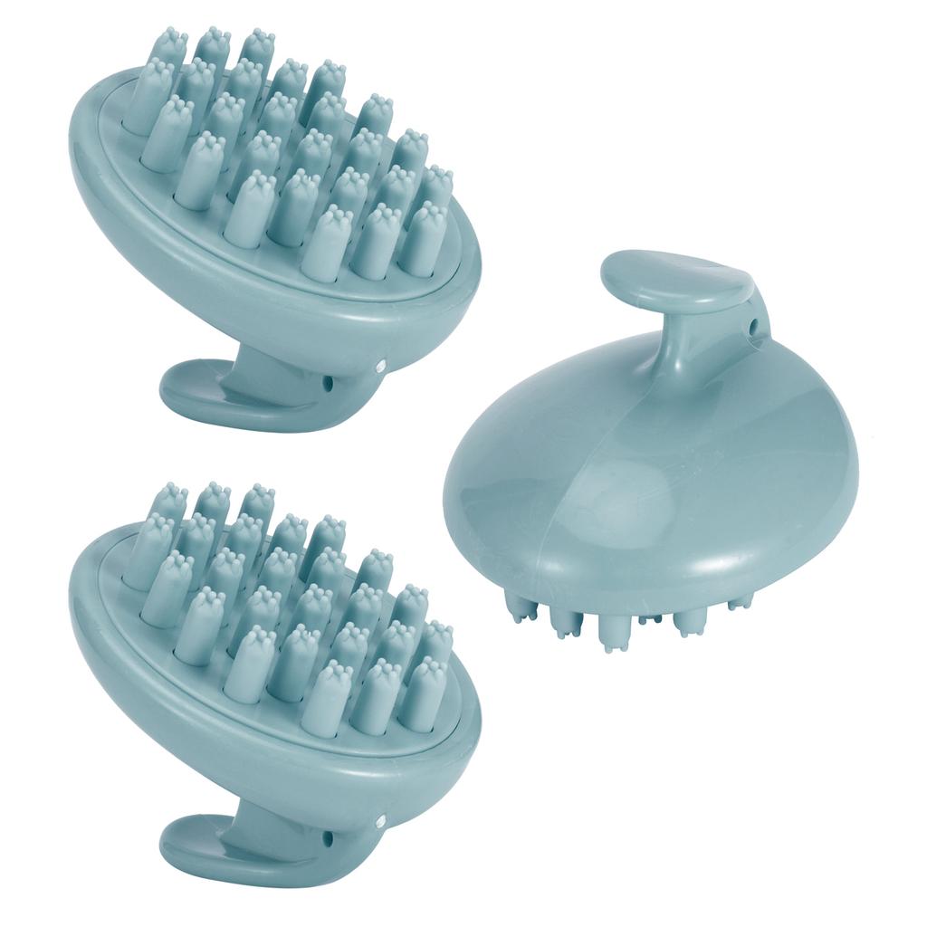 3Pcs Scalp Massage Brush Adult Universal Hairdressing Shampoo Wash Hair Combblue