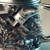 Engine V8 V6 Metal Cup Design Crafts Creative Resin Mug Handicraft Three-dimensional Cup Home Decoration Figurines Gift Ideas