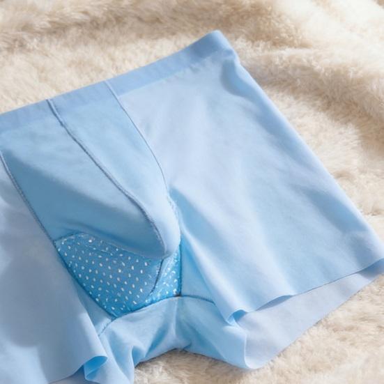 Men Boxer Underwear Elastic Mid-Waist Elephant Nose Design Shorts Briefs Quick Drying Seamless Soft Fabric