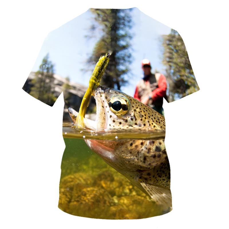 Beautiful Carp Fishing 3D All Over Print men t shirt Harajuku Fashion Short sleeve shirt summer streetwear Unisex tshirt xxs-6xl