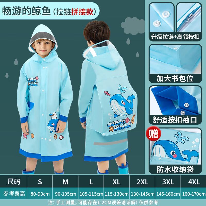 Children s Full-Body Rain Poncho with Backpack Slot