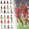 Colorful Football Star Wooden Minifigure Building Blocks Set For Kids With 50-100 Pieces