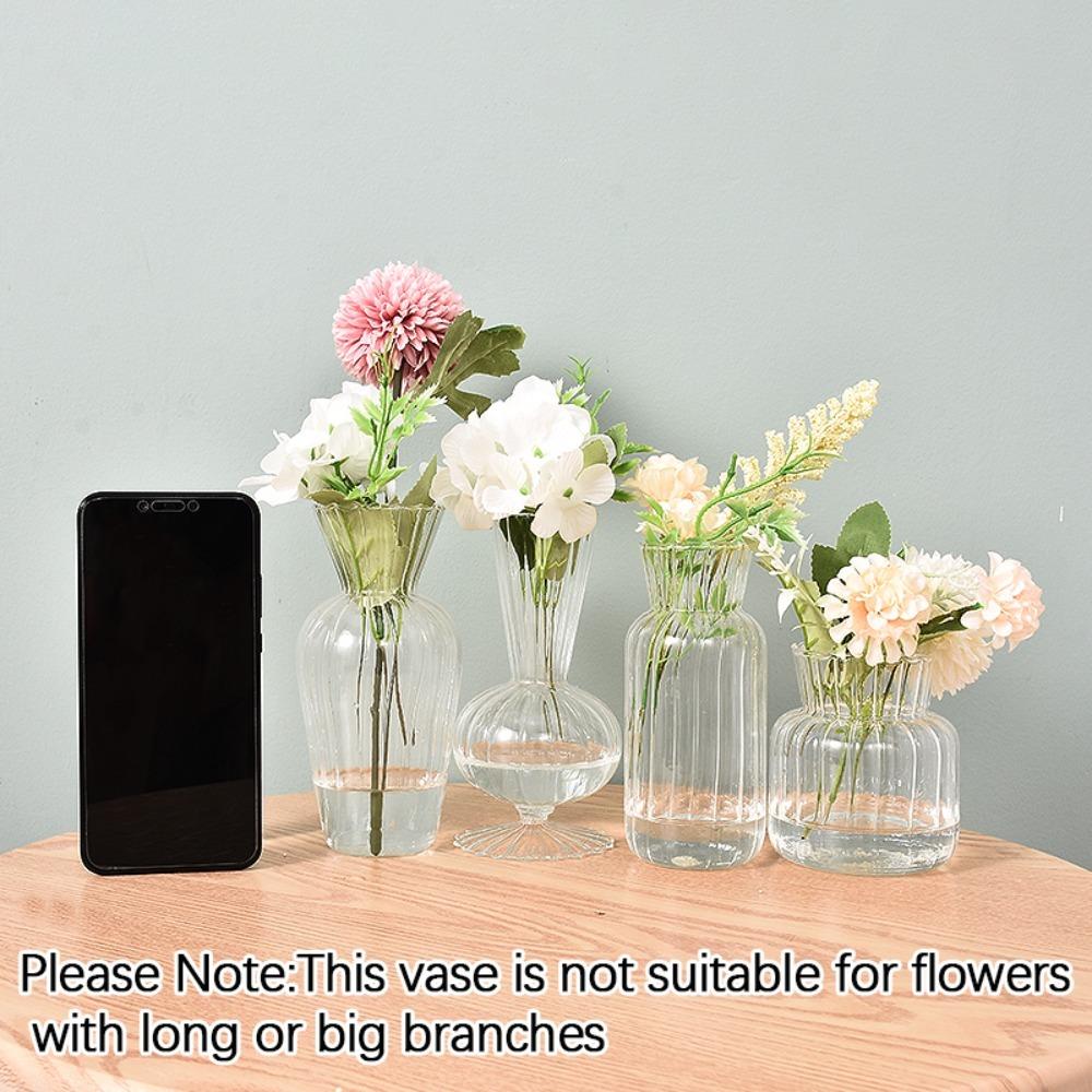 Arrangement Nordic Creative Transparent Plant Bottle Table Vase Flower Pot Glass Vases