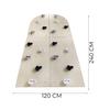 Wooden Climbing Wall for Kids Room Climbing Toys Set for Indoor Playground and Gym Lama Wood/black and White
