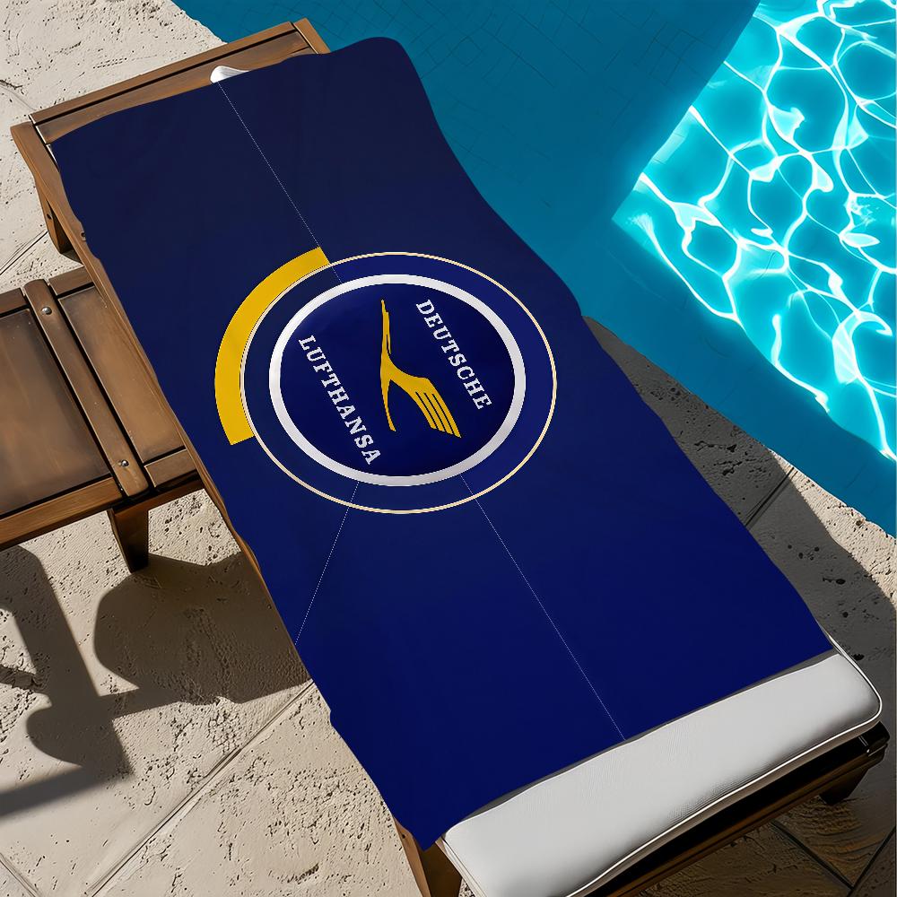 L-L-LufthansaS-ES Towel Beach Bath Quick-Drying Lightweight Portable Sauna Luxury Camping Swim Pool German Travel