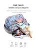 Printed Nylon Mom Bag - Oxford Cloth, Single Shoulder/Crossbody, Casual Lightweight Canvas Bag for Women