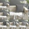 Minimal Classic Black & White Stripes Pillow Case linen pillow case sofa home decor cushion cover cushion cove