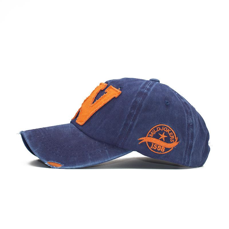 Fashion W letter cap retro old washed personalized baseball cap outdoor sunshade sun protection cap