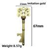 Vintage Metal Key Shaped Bottle Opener Keychain for Bars and Parties