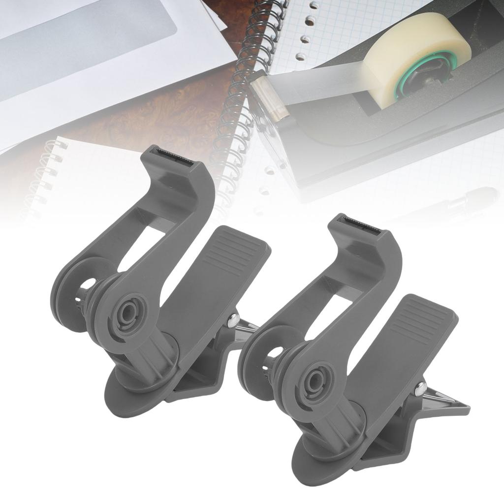 2PCS Table Clamp Tape Dispenser Non Slip Adhesive Tape Dispenser Holder with 360 Degree Rotating Cutter for Home School Workshop Warehouse