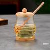 Glass Honeycomb Tank Kitchen Tools Honey Storage Container with Dipper and Lid Honey Bottle for Wedding Party Dining