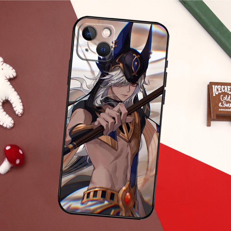 

Genshin Impact Cyno Bumper Phone Case For iPhone 16 15 14 11 12 13 Pro Max X XS XR Plus Back Cover iPhone 16Pro MAX