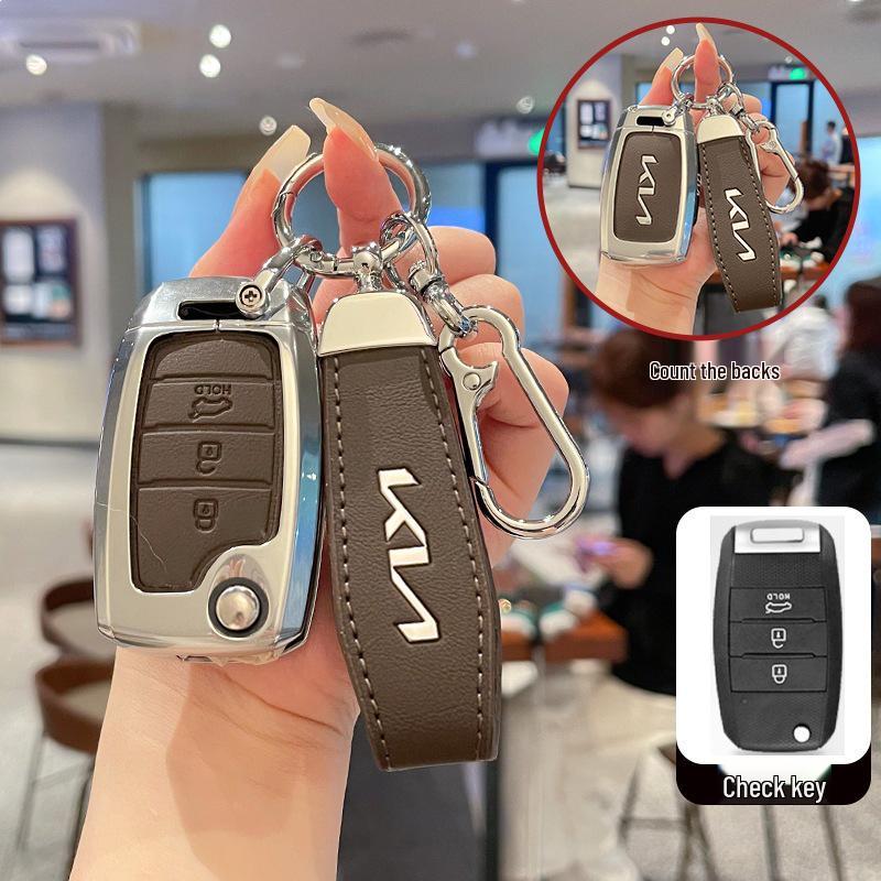 17-Model Kia K2 Anniversary Edition Key Case for Old Model K3S, Jiahua K4 Folding Key Cover